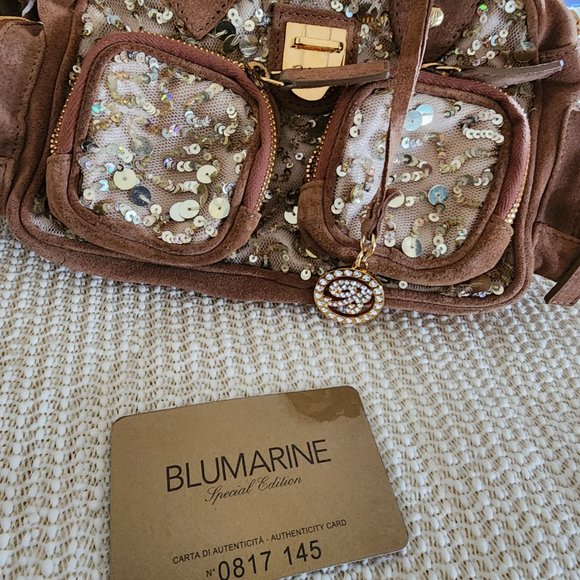 Blumarine Women Handbag Camel Color Leather - Picture 6 of 9